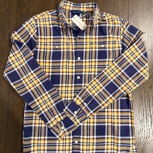 JANIE AND JACK Boys Plaid Long Sleeve Shirt ~ NWT